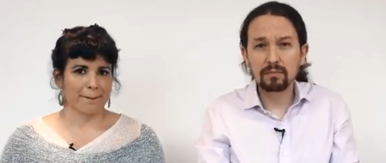 La andaluza Teresa Rodriguez se despide de Podemos en un vdeo con Pablo Iglesias