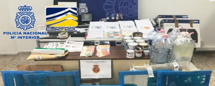 La Polica Nacional desmantela la imprenta clandestina de billetes falsos ms activa de Espaa