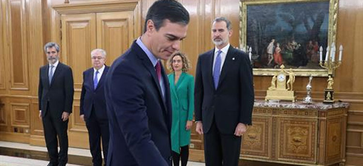 Noticia de Almera 24h: Pedro Snchez promete ante el rey Felipe VI su cargo como presidente del Gobierno